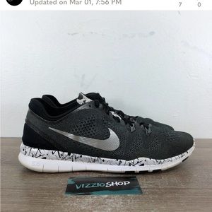 Nike Free 5.0 TR FIT 5 PRT Black White Cool Grey Running Women's 8.5 704695-019